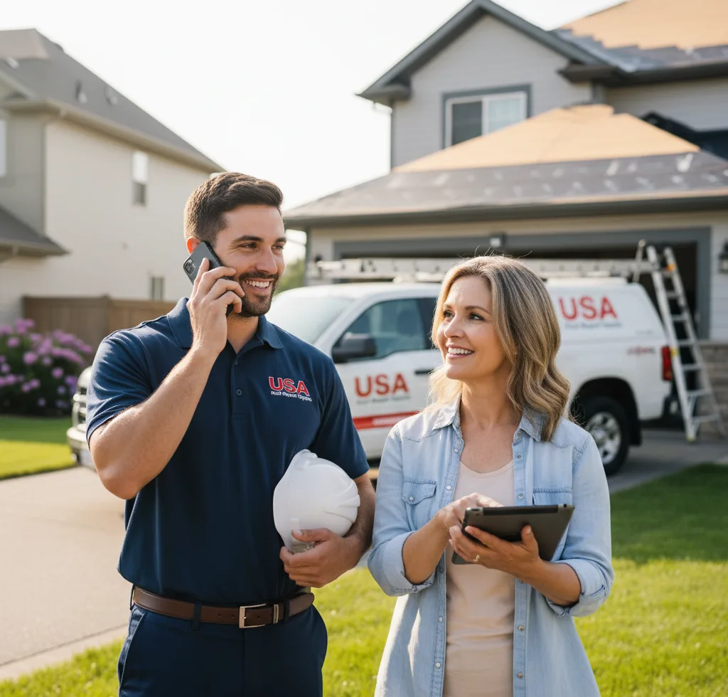 USA Roof Repair Experts customer support in Hazlet